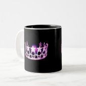 Tasse 2 Couleurs Musique d'orchidée de style Miss USA (Devant gauche)
