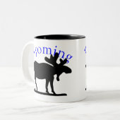 Tasse 2 Couleurs Musique d'orignal du Wyoming (Devant gauche)