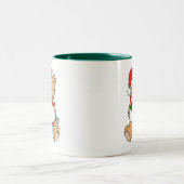 Tasse 2 Couleurs Musique d'ours de Noël (Centre)