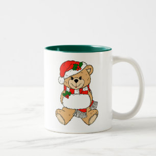 Tasse 2 Couleurs Musique d'ours de Noël
