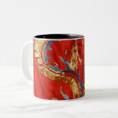 Tasse 2 Couleurs Musique dragon (Devant gauche)