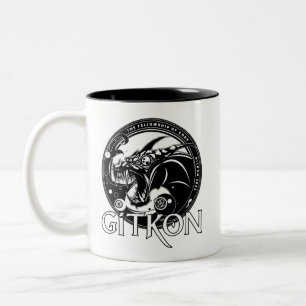 Tasse 2 Couleurs Musique dragon GitKon : La Bourse de Code