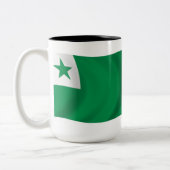 Tasse 2 Couleurs Musique Drapeau Espéranto (Gauche)