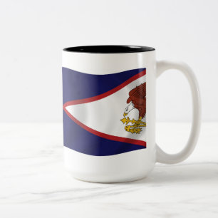 Tasse 2 Couleurs Musique du drapeau des Samoa américaines