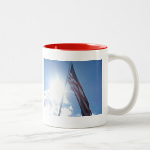 Tasse 2 Couleurs Musique du drapeau patriotique