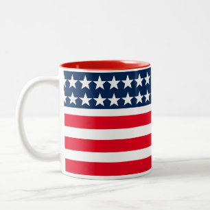 Tasse 2 Couleurs Musique du drapeau patriotique