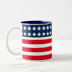 Tasse 2 Couleurs Musique du drapeau patriotique