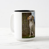 Tasse 2 Couleurs Musique du Labrador (Devant gauche)