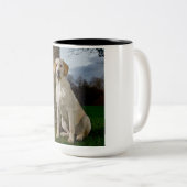 Tasse 2 Couleurs Musique du Labrador (Devant droit)