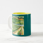Tasse 2 Couleurs Musique du vignoble californien (Devant gauche)