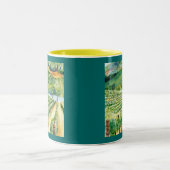 Tasse 2 Couleurs Musique du vignoble californien (Centre)