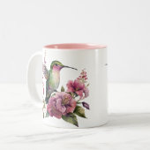 Tasse 2 Couleurs Musique en céramique des colibris (Devant gauche)