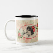 Tasse 2 Couleurs Musique féminine victorienne (Gauche)