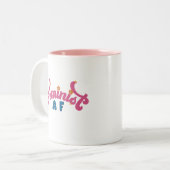 Tasse 2 Couleurs Musique féministe AF (Devant gauche)