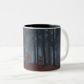 Tasse 2 Couleurs Musique Feuille d'hiver (Devant droit)