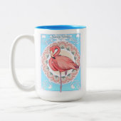 Tasse 2 Couleurs Musique Flamant rose Art Nouveau (Gauche)