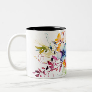 Tasse 2 Couleurs Musique florale