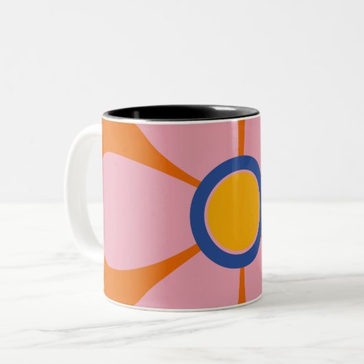 Tasse 2 Couleurs Musique florale (Devant gauche)