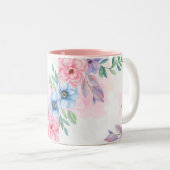 Tasse 2 Couleurs Musique florale (Devant droit)
