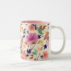Tasse 2 Couleurs Musique florale