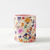 Tasse 2 Couleurs Musique florale (Centre)
