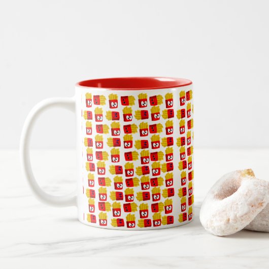 Tasse 2 Couleurs Musique Fries (Avec donut)