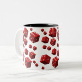 Tasse 2 Couleurs Musique Gardez-le beau dés (Devant gauche)