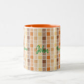 Tasse 2 Couleurs Musique Gardez-le beau orange (Centre)