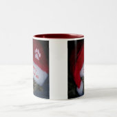 Tasse 2 Couleurs Musique Joyeux Chat De Noël À Santa Hat (Centre)