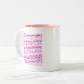 Tasse 2 Couleurs Musique majeure/étudiante/enseignant (Devant gauche)