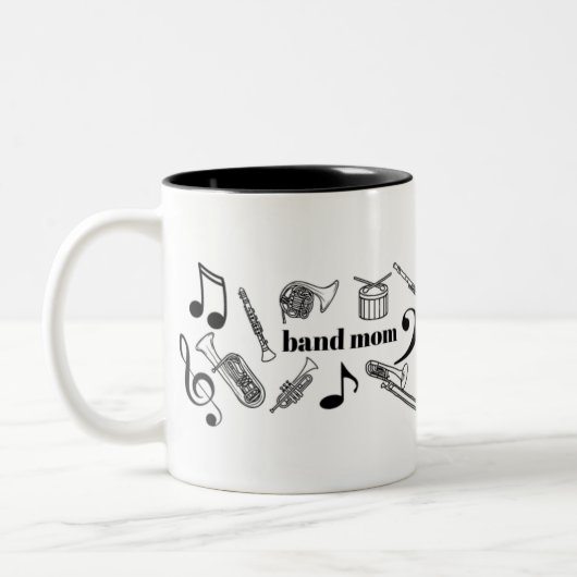Tasse 2 Couleurs Musique maman du groupe (Gauche)