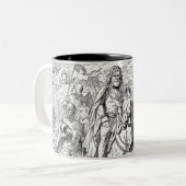 Tasse 2 Couleurs Musique médiévale Knight (Devant gauche)