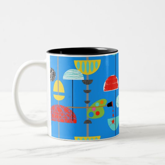 Tasse 2 Couleurs Musique minimaliste d'art moderne (Gauche)