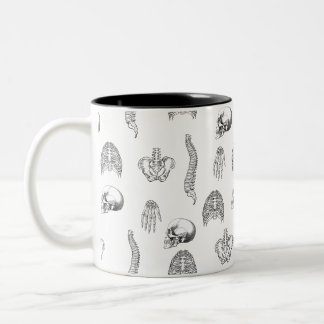 Tasse 2 Couleurs Musique Motif de squelette humain