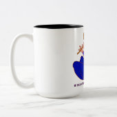 Tasse 2 Couleurs Musique Nourriture Pour L'Amour #2 (Gauche)