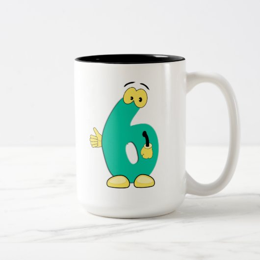 Tasse 2 Couleurs Musique numérotée (Droit)