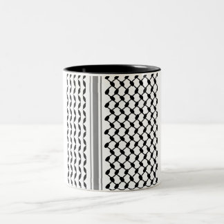 Tasse 2 Couleurs Musique palestinienne noire Kufiya