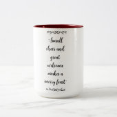 Tasse 2 Couleurs Musique personnalisée (Centre)