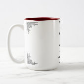 Tasse 2 Couleurs Musique personnalisée (Gauche)