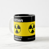 Tasse 2 Couleurs Musique personnalisée "radioactive" (Devant gauche)