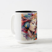 Tasse 2 Couleurs Musique pour la vie (Devant gauche)