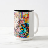 Tasse 2 Couleurs Musique pour la vie (Devant droit)