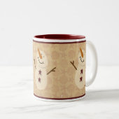 Tasse 2 Couleurs Musique primitive Snowman (Devant droit)