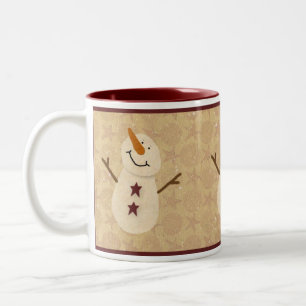 Tasse 2 Couleurs Musique primitive Snowman