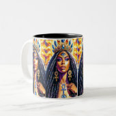 Tasse 2 Couleurs Musique Queen Tarot (Devant gauche)