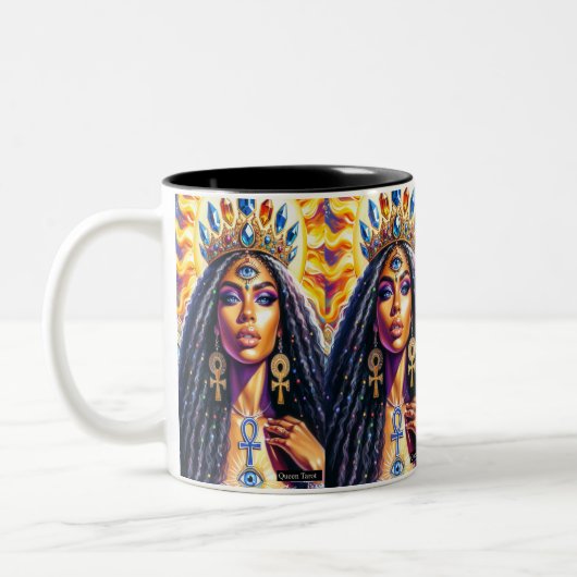 Tasse 2 Couleurs Musique Queen Tarot (Gauche)