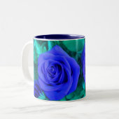 Tasse 2 Couleurs Musique Rose bleue (Devant gauche)