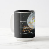 Tasse 2 Couleurs Musique Rose de la lune (Devant gauche)