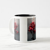Tasse 2 Couleurs Musique Rose d'incendie (Devant gauche)