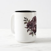 Tasse 2 Couleurs Musique Rose en floraison (Devant gauche)
